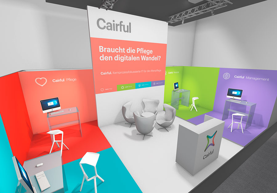 Rendering Cairful-Messestand