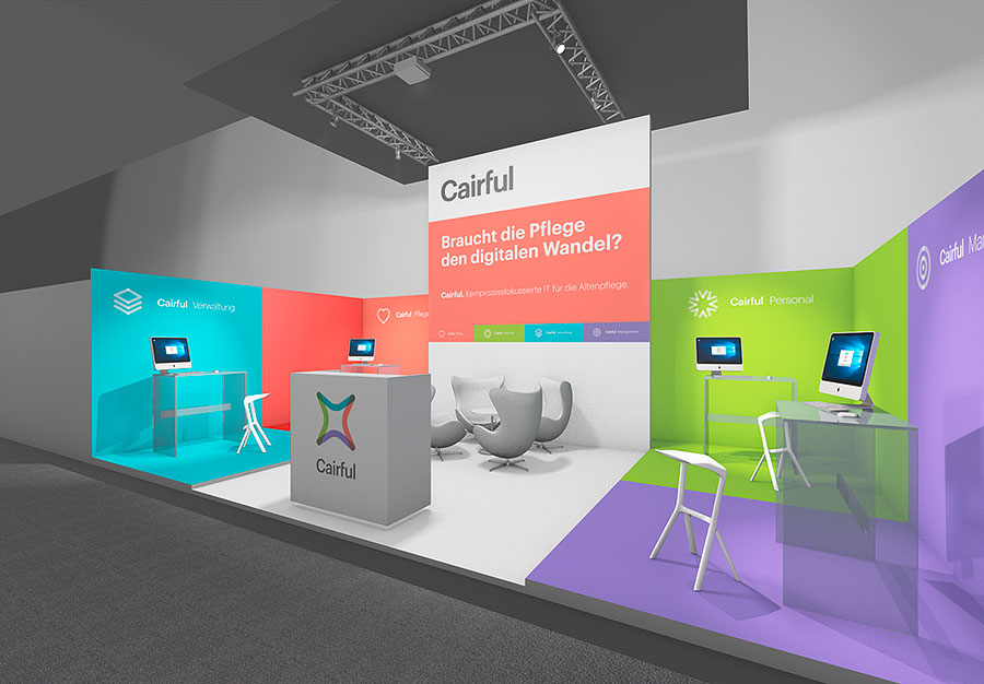 Rendering Messestand Cairful