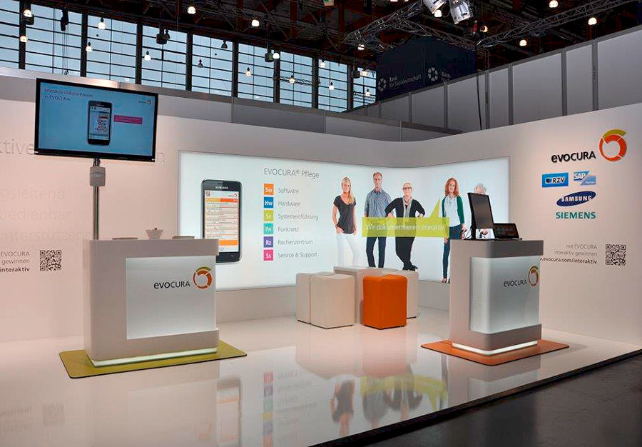 Rendering Messestand Evocura / RZV