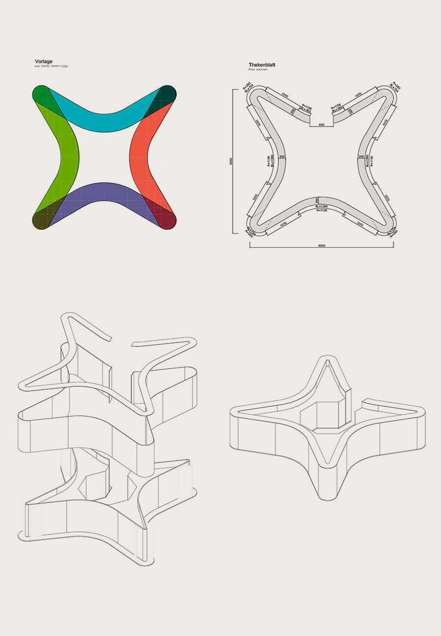 CAIRFUL_Info-Counter-Logo-Form-f Konstruktion Info-Counter und Cairful-Logo als Vorlage